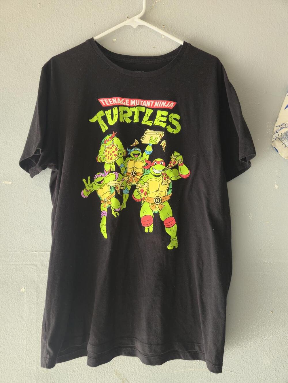 Teenage Mutant Ninja Turtles Black Graphic Mens T Shirt XL NEW